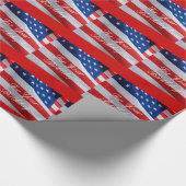 Flagge-Geburtstag, Geschenkverpackung Geschenkpapier (Ecke)