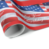 Flagge-Geburtstag, Geschenkverpackung Geschenkpapier (Rolleneckpunkt)