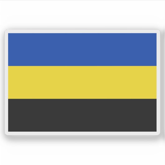 Flagge Gelderland, Niederlande Aufkleber (Vorderseite)