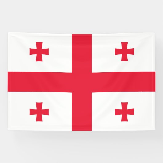 Flagge Georgias Banner (Horizontal)