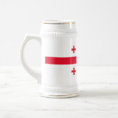 Flagge Georgias Bierglas (Links)