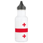 Flagge Georgias Edelstahlflasche (Links)
