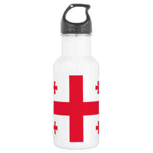 Flagge Georgias Edelstahlflasche