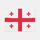 Flagge Georgias Fleecedecke (Vorderseite (Horizontal))