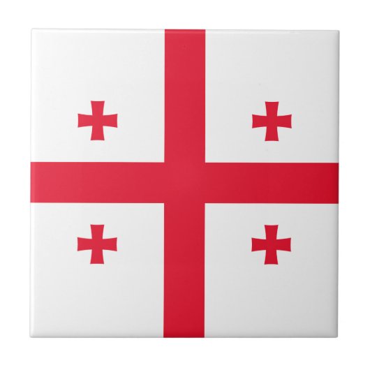 Flagge Georgias Fliese (Vorderseite)