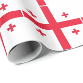 Flagge Georgias Geschenkpapier (Rolleneckpunkt)