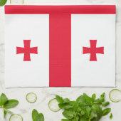 Flagge Georgias Geschirrtuch (Gefaltet)