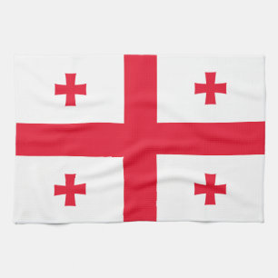 Flagge Georgias Geschirrtuch