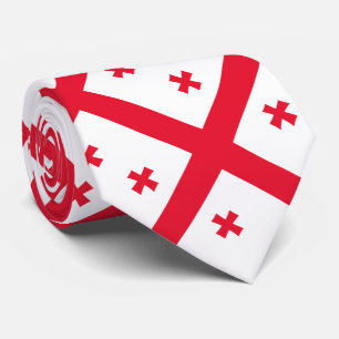 Flagge Georgias Krawatte