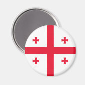 Flagge Georgias Magnet (Vorderseite/Rückseite)