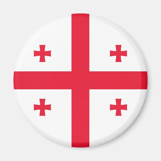 Flagge Georgias Magnet (Vorne)