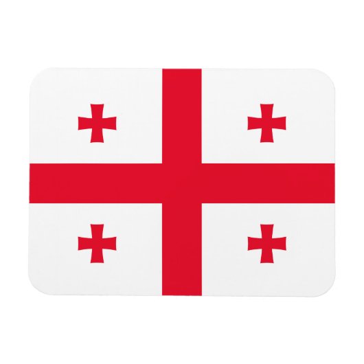 Flagge Georgias Magnet (Horizontal)
