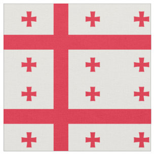 Flagge Georgias Stoff