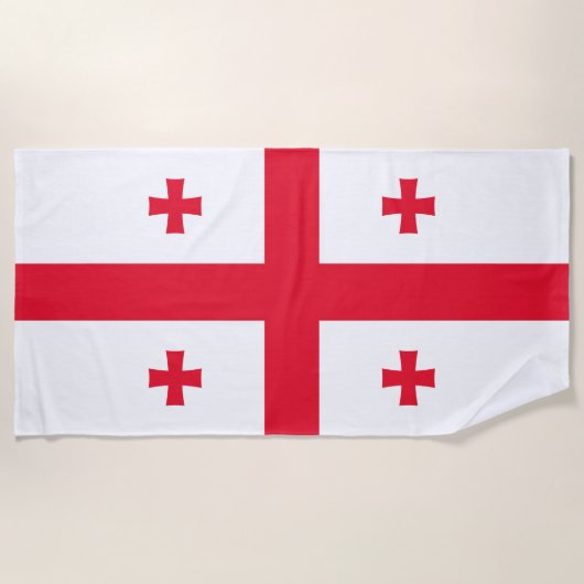 Flagge Georgias Strandtuch (Vorderseite)