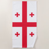 Flagge Georgias Strandtuch (Vorderseite)