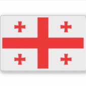 Flagge Georgiens Aufkleber (Vorderseite)