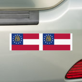 Flagge Georgiens Autoaufkleber (Auf Auto)