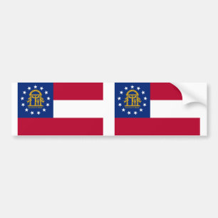 Flagge Georgiens Autoaufkleber