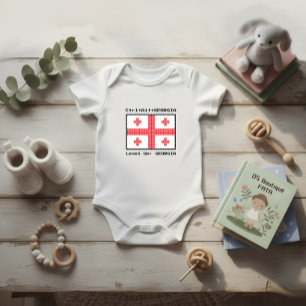 Flagge Georgiens Baby Strampler