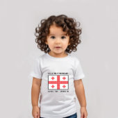 Flagge Georgiens Baby T-shirt