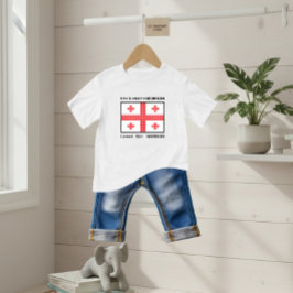 Flagge Georgiens Baby T-shirt