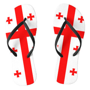 Flagge Georgiens Badesandalen