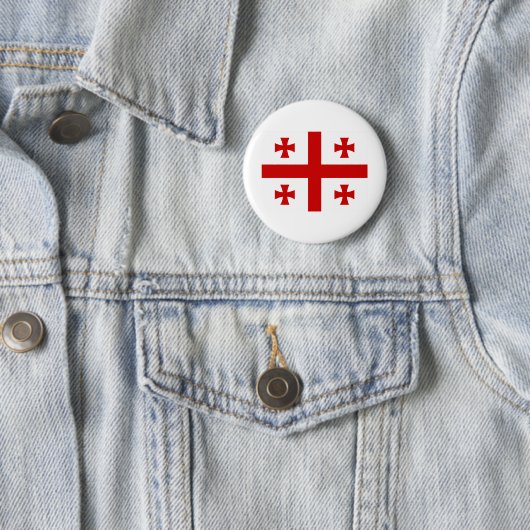 Flagge Georgiens Button (Beispiel)