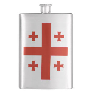 Flagge Georgiens Flachmann