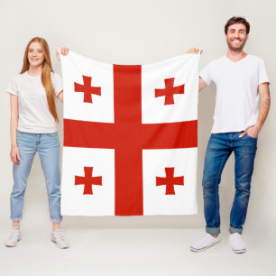 Flagge Georgiens Fleecedecke