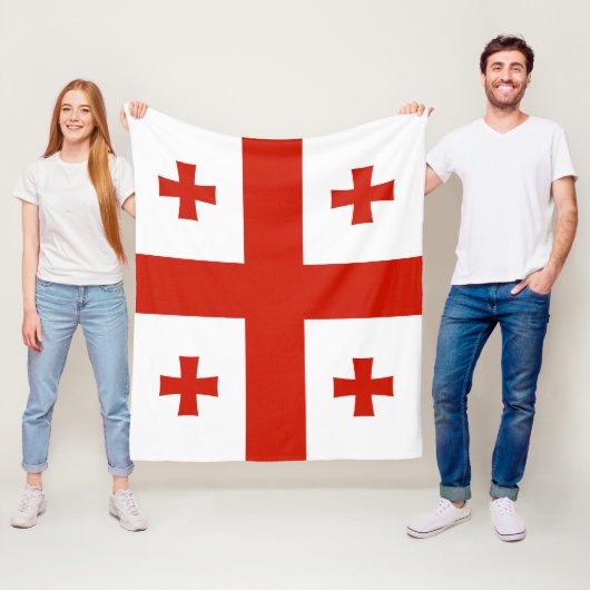 Flagge Georgiens Fleecedecke (Beispiel)