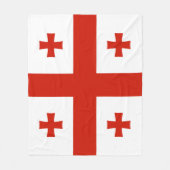 Flagge Georgiens Fleecedecke (Vorderseite)