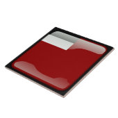 Flagge Georgiens Fliese (Seite)