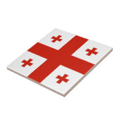Flagge Georgiens Fliese (Seite)