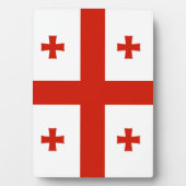 Flagge Georgiens Fotoplatte (Vorderseite)