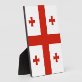 Flagge Georgiens Fotoplatte (Seite)