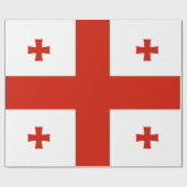Flagge Georgiens Geschenkpapier (Flach)