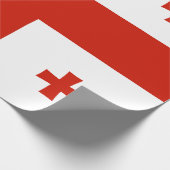 Flagge Georgiens Geschenkpapier (Ecke)
