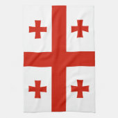 Flagge Georgiens Geschirrtuch (Vertikal)
