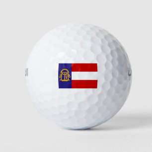 Flagge Georgiens Golfball