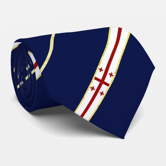 Flagge Georgiens Krawatte (Gerollt)