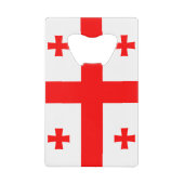 Flagge Georgiens (Land) Kreditkarte Flaschenöffner (Vorderseite)