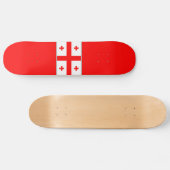 Flagge Georgiens (Land) Skateboard (Horizontal)