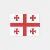 Flagge Georgiens Post-it Klebezettel (Vorderseite)