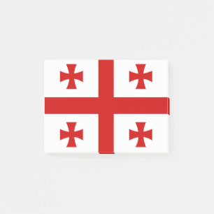 Flagge Georgiens Post-it Klebezettel