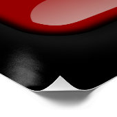 Flagge Georgiens Poster (Ecke)