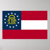 Flagge Georgiens Poster (Vorne)