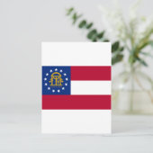 Flagge Georgiens Postkarte (Stehend Vorderseite)