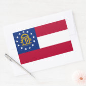 Flagge Georgiens Rechteckiger Aufkleber (Umschlag)