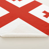 Flagge Georgiens Sherpadecke (3/4)