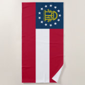 Flagge Georgiens Strandtuch (Vorderseite)